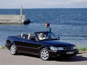 Картинка saab 900 convertible автомобили