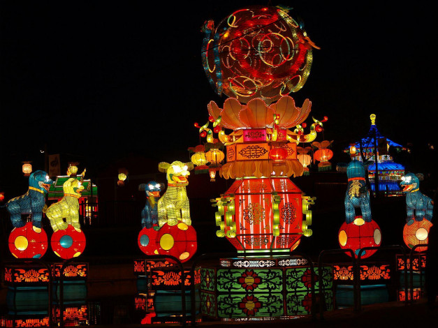 Обои картинки фото разное, иллюминация