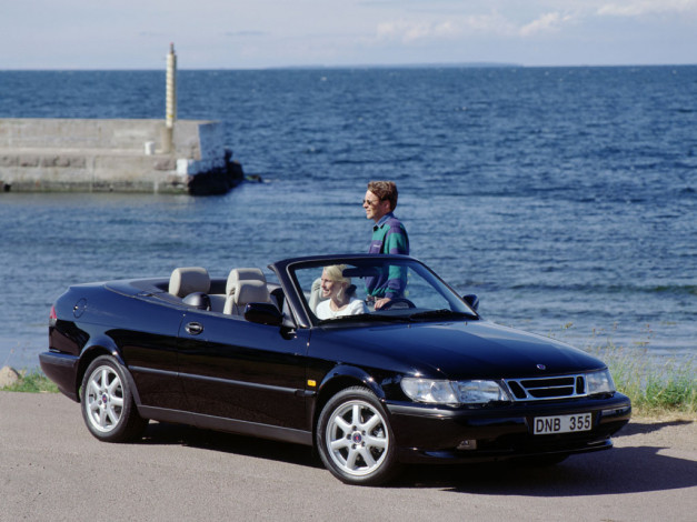 Обои картинки фото saab, 900, convertible, автомобили