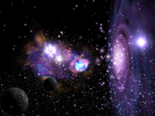 Картинка космос галактики туманности