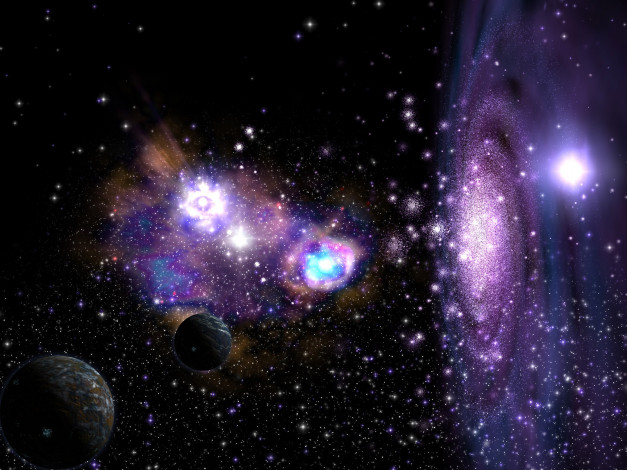 Обои картинки фото космос, галактики, туманности
