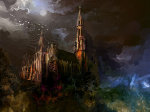 Картинка фэнтези замки