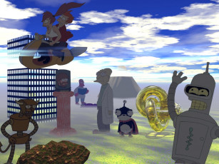 обоя мультфильмы, futurama