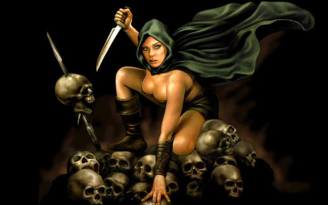 Обои картинки фото фэнтези, девушки