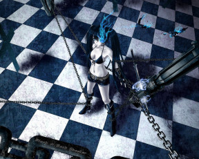 Картинка аниме black rock shooter