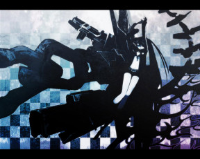 Картинка аниме black rock shooter