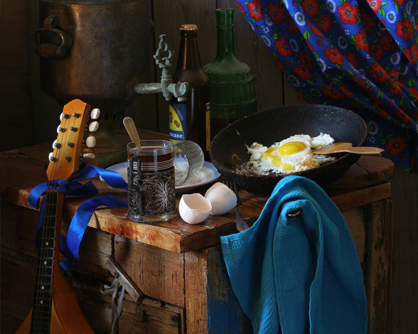 Обои картинки фото ира, быкова, вот, такая, яичница, еда, натюрморт