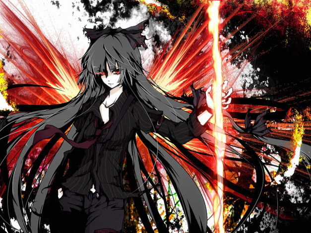 Обои картинки фото аниме, touhou