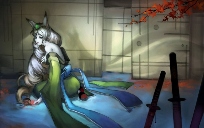 Обои картинки фото аниме, animals