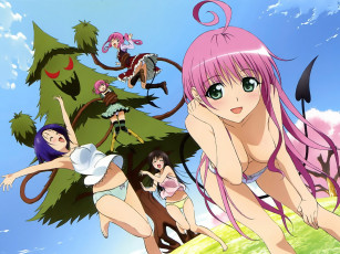 Картинка аниме to love ru девушки