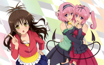 Картинка аниме to love ru девушки