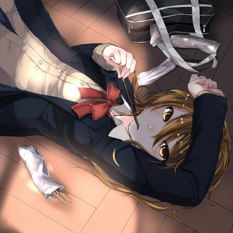 Обои картинки фото аниме, *unknown, другое, девушка, глаза