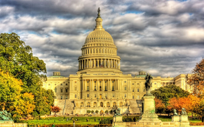 Обои картинки фото города, вашингтон, сша, капитолий, памятник