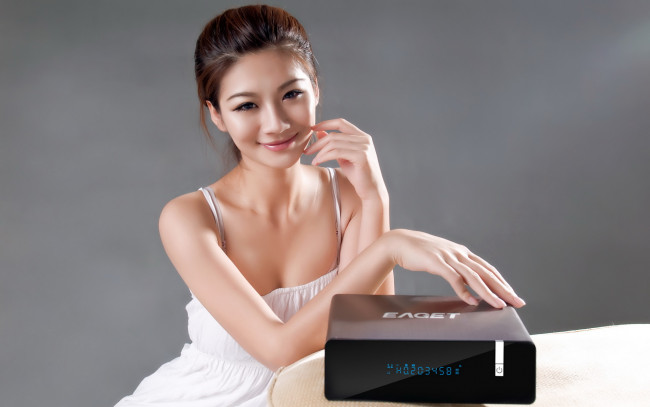 Обои картинки фото бренды, eaget, player, hd, девушка, азиатка