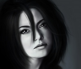 Картинка аниме bleach арт портрет девушка рукия блич кучики лицо