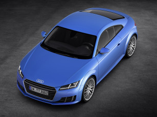 Картинка автомобили audi coupе tt синий 2014