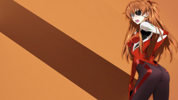 Картинка neon+genesis+evangelion аниме evangelion фон девушка asuka langley