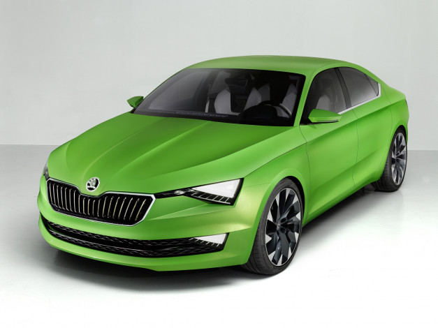 Обои картинки фото автомобили, skoda, 2014, concept, visionc