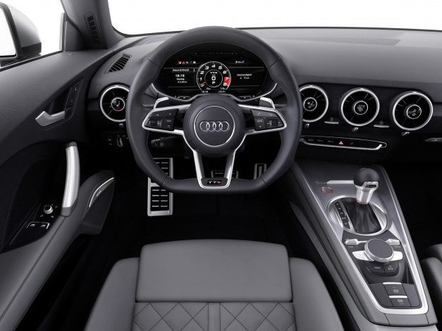 Обои картинки фото автомобили, спидометры, торпедо, coupе, tts, audi, 2014