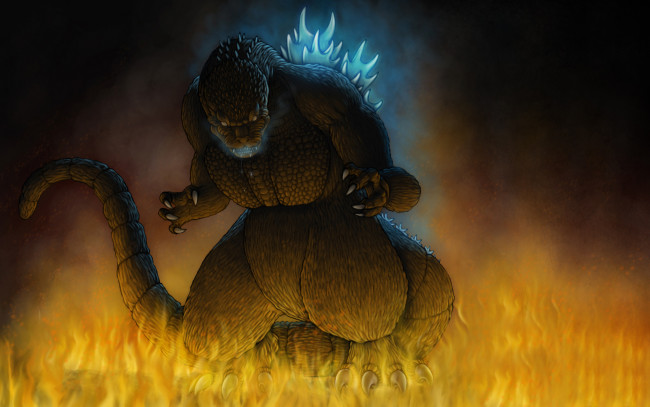 Обои картинки фото годзилла, фэнтези, существа, динозавр, dinosaur, монстр, godzilla