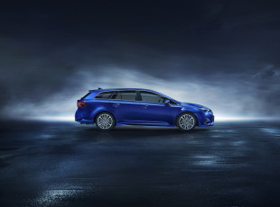 Картинка автомобили toyota avensis синий 2015г wagon