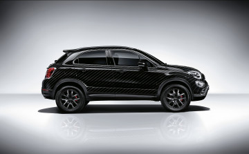 Картинка автомобили fiat 500x 334 black tie темный 2015г