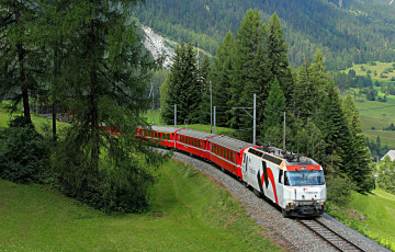 Картинка техника поезда железная дорога локомотив состав