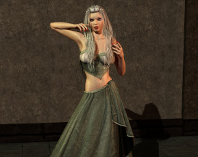 Картинка 3д+графика люди+ people девушка взгляд фон