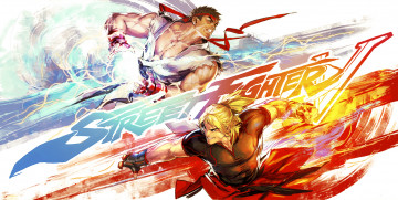 Картинка видео+игры street+fighter+v бойцы ryu street fighter capcom арт ken masters