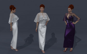 Картинка 3д+графика люди+ people взгляд девушки фон