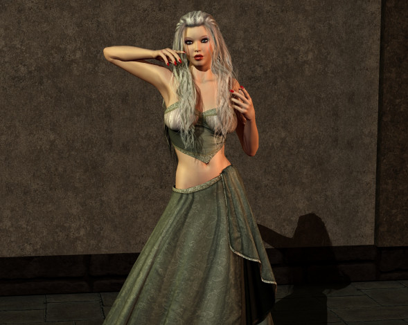 Обои картинки фото 3д графика, люди , people, девушка, взгляд, фон