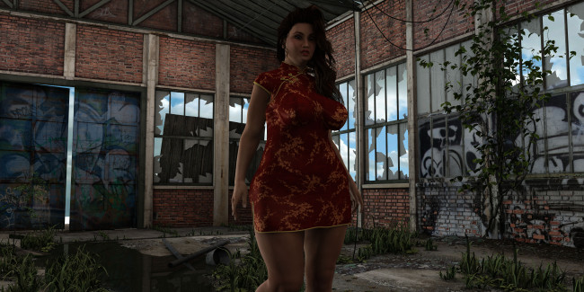 Обои картинки фото 3д графика, люди , people, фон, взгляд, девушка