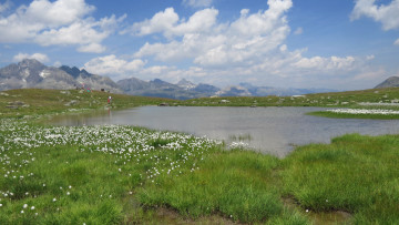 Картинка природа горы облака