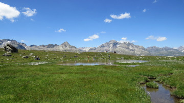 Картинка природа горы облака