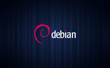 Картинка компьютеры debian логотип фон
