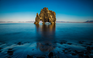 Картинка природа побережье остров море вода вечер берег