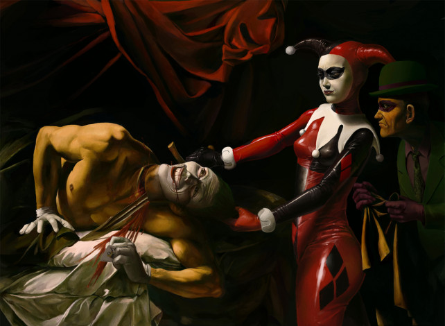 Обои картинки фото рисованное, комиксы, девушка, мужчины, фон, линейка, карта