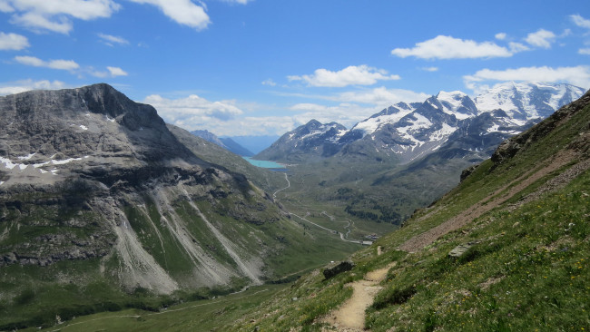 Обои картинки фото природа, горы, облака