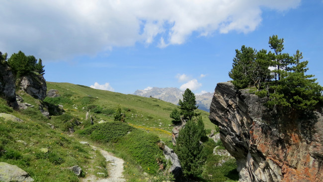 Обои картинки фото природа, горы, облака