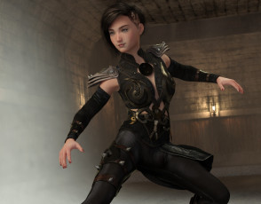 Картинка 3д+графика фантазия+ fantasy взгляд девушка фон