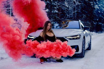 обоя автомобили, -авто с девушками, авто, девушка