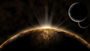 Картинка космос арт звезды планеты галактика вселенная