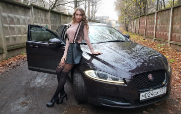 обоя автомобили, -авто с девушками, девушка, авто