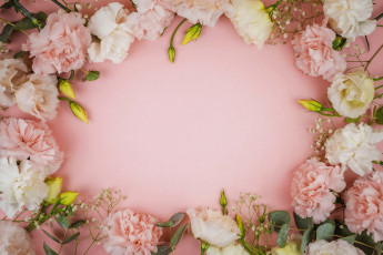 Картинка цветы разные+вместе гвоздика эустома