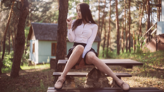 Обои картинки фото девушки, - брюнетки,  шатенки, вероника, аронович