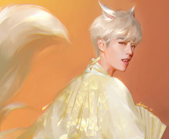 Обои картинки фото сяо чжань, xiao zhan, рисованное, люди, сяо, чжань, xiao, zhan