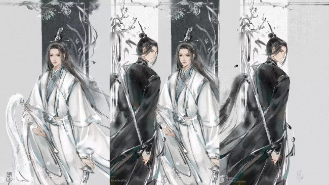 Обои картинки фото аниме, mo dao zu shi, the, untamed, неукротимый, повелитель, чэньцин, мосян, тунсю, mo, dao, zu, shi, магистр, дьявольского, культа