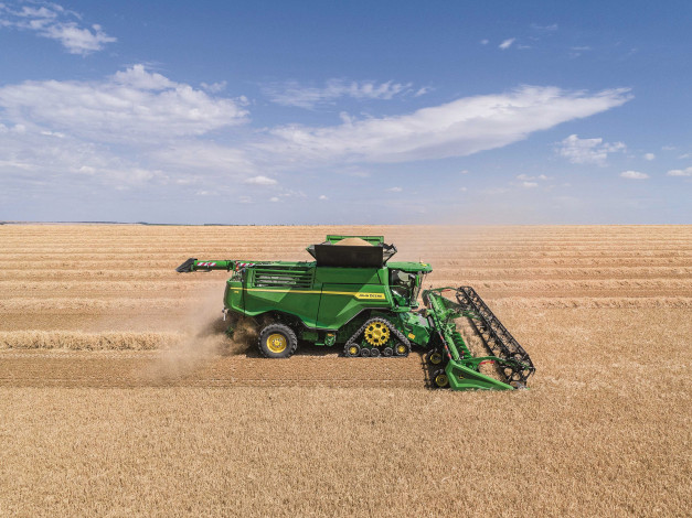 Обои картинки фото техника, комбайны, johndeere