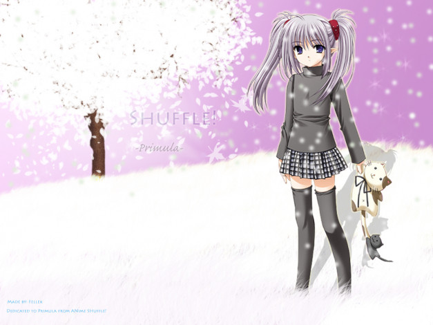 Обои картинки фото аниме, shuffle
