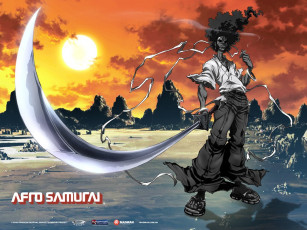 Картинка аниме afro samurai